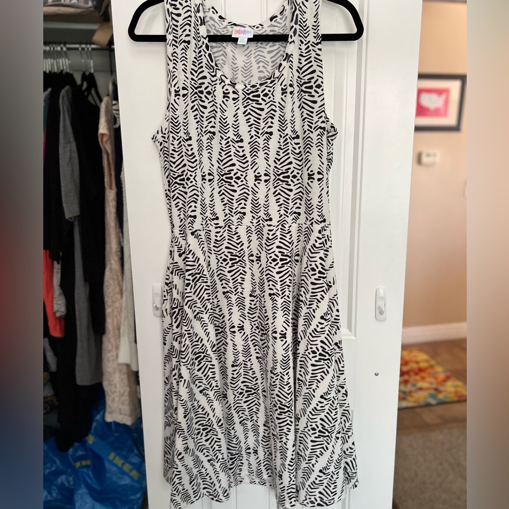 Zebra print dress